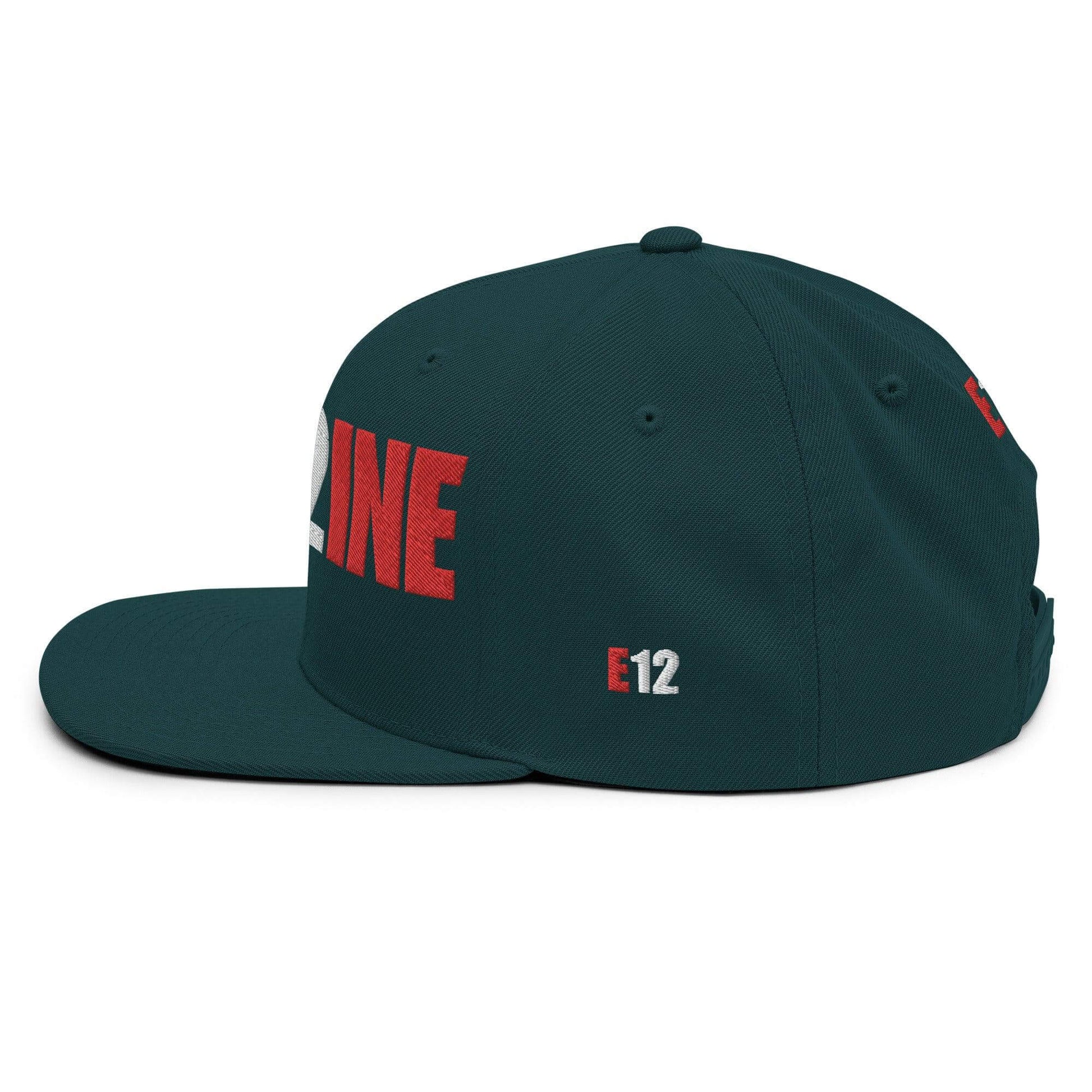 Custom firefighter snapback hat with bold lettering, perfect for firehouse pride and firefighter gifts.