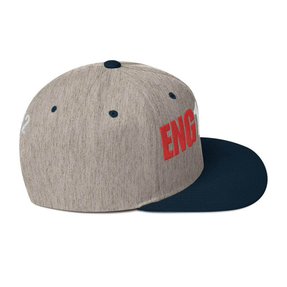 Side view of a structured snapback hat with 'ENG' lettering, perfect for firefighter gifts and gear.