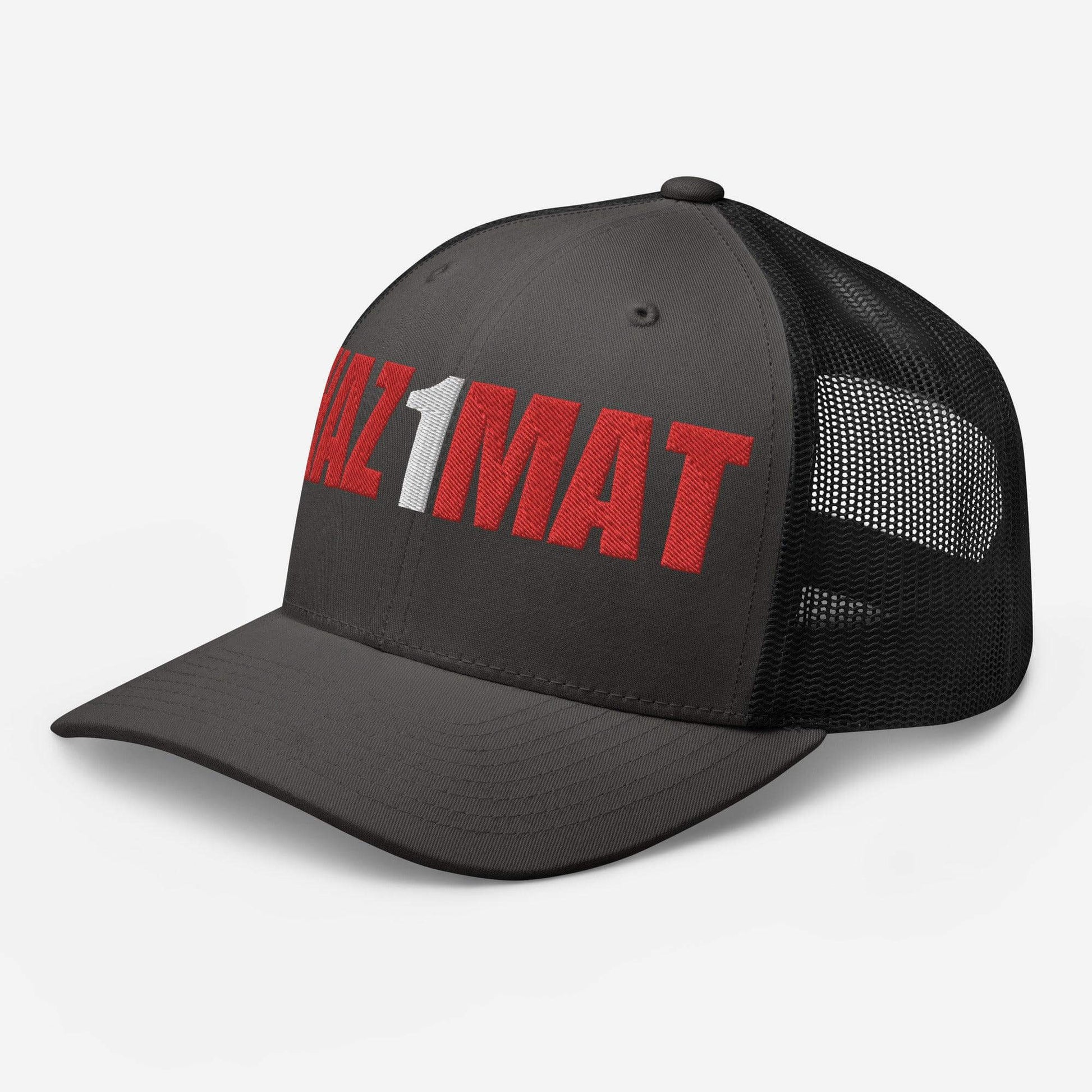 Six-panel trucker cap with mesh back, perfect for firefighter gifts and outdoor wear.