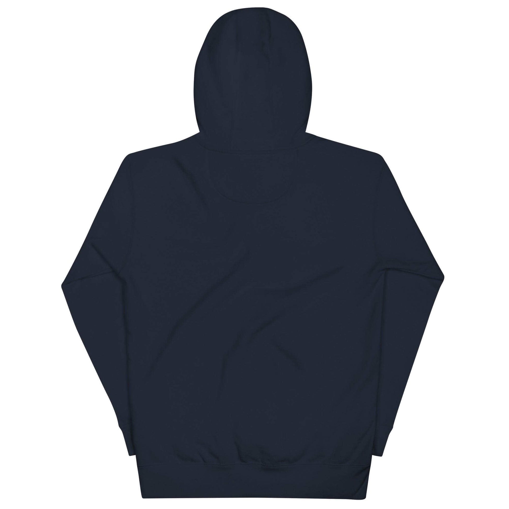 Back view of a unisex hoodie, perfect for firefighter gifts and apparel, featuring a cozy hood and comfortable fit.