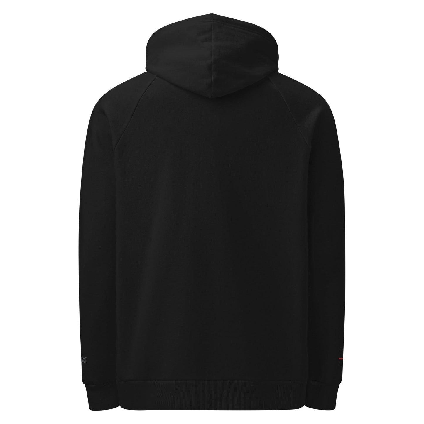 Back view of black Under Armour® hoodie, perfect for firefighters and a stylish addition to firehouse apparel.