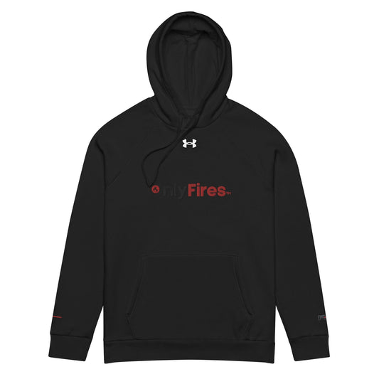 Firehouse OnlyFires™️ Premium Lightweight Pullover Hoodie in black, perfect firefighter apparel for comfort and style.