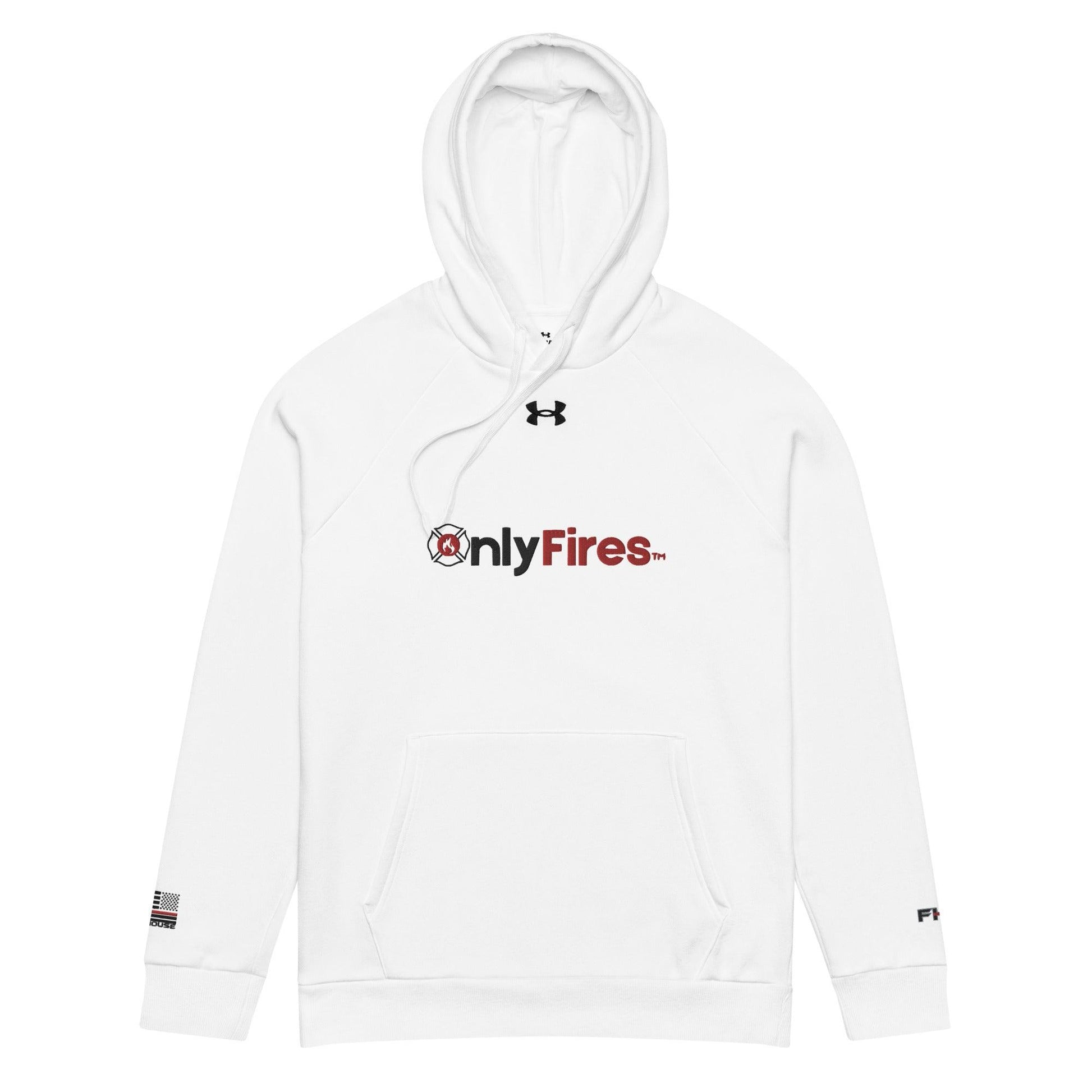 Firehouse OnlyFires™️ lightweight pullover hoodie for firefighters, featuring comfortable design and signature logo.