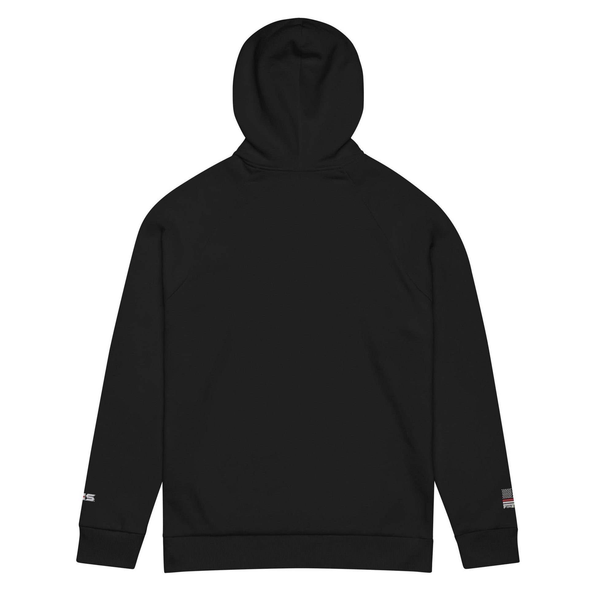 Black Under Armour® fireproof pullover hoodie, perfect for firefighter apparel and cozy everyday wear.