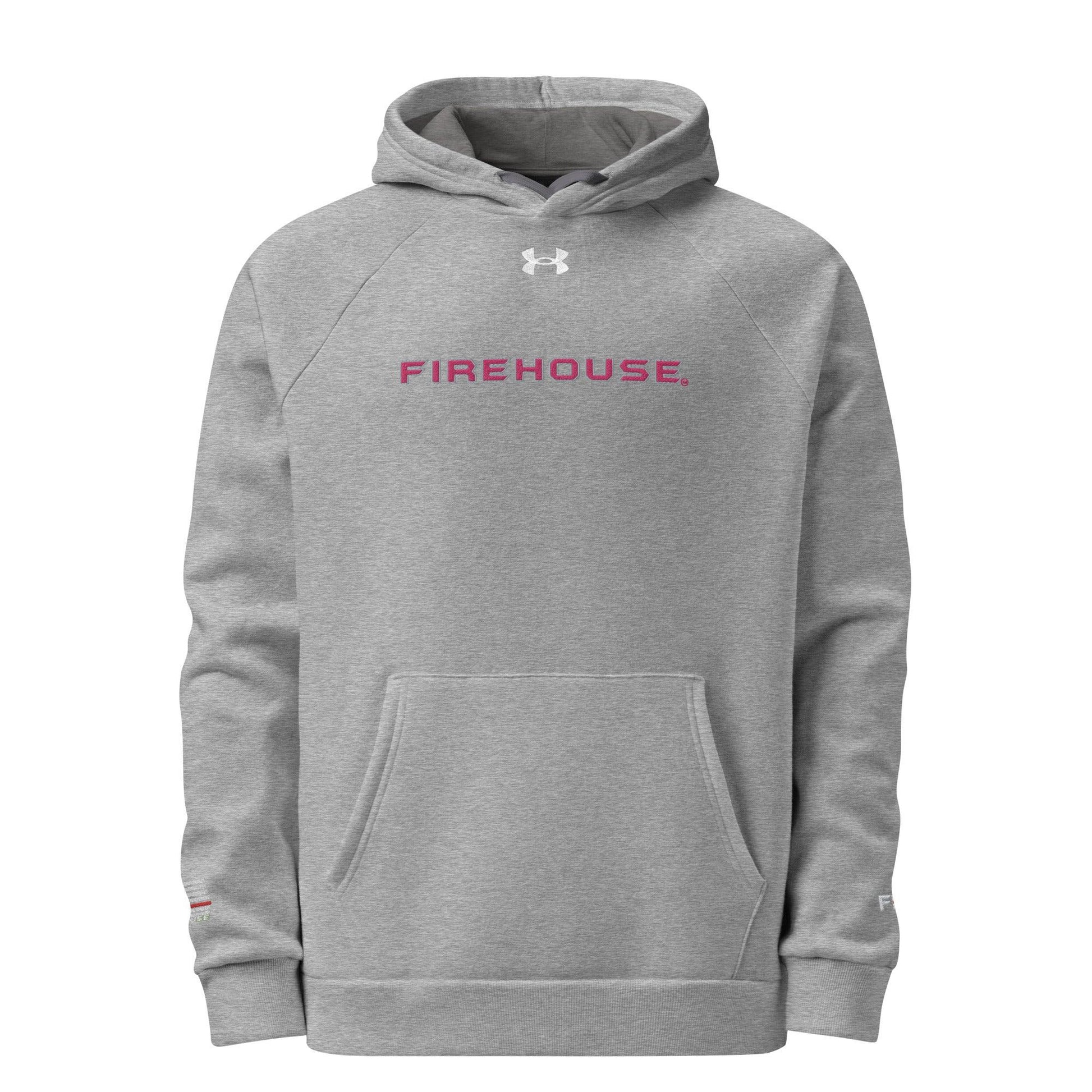 Under Armour® Firehouse branded pullover hoodie for firefighters, combining comfort and style in premium materials.