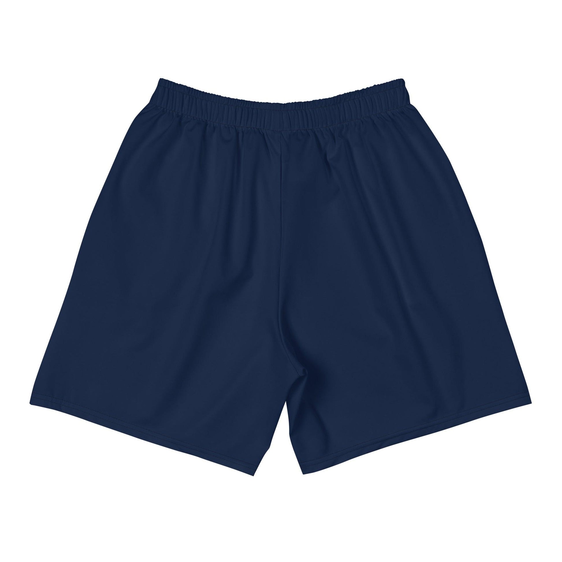 Classic navy blue athletic long shorts for firefighters, perfect for activewear and casual outings.